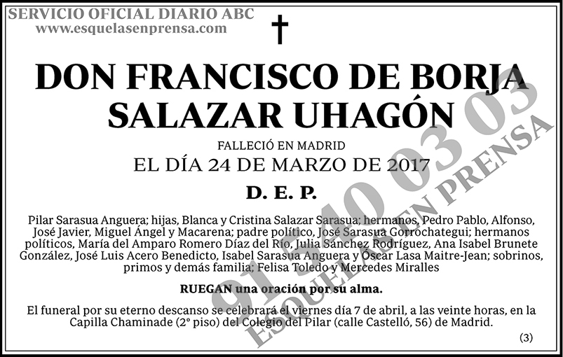 Francisco de Borja Salazar Uhagón